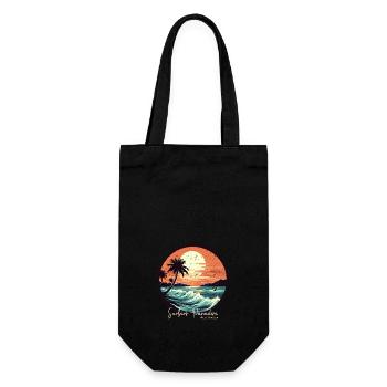 Surfers Paradise Australia vintage style - Gift Bag for Bottles - black - Front