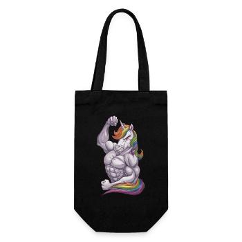 Unicorn Power - Geschenkbeutel für Flaschen - Schwarz - Vorne