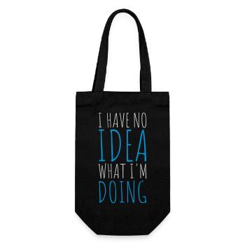 I Have No Idea - Gift Bag for Bottles - black - Front