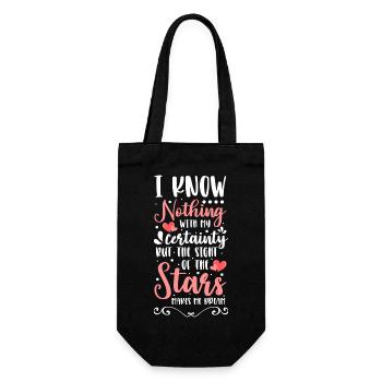 Planètes d’astronomie stellaire - Sac à bouteille - noir - Devant