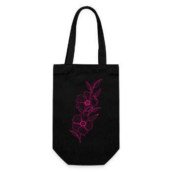 Florist Flower Plant Nature Gardener - Gift Bag for Bottles - black - Front