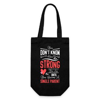 Parents, père, célibataire, progéniture - Sac à bouteille - noir - Devant