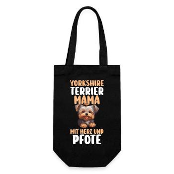 Dog Yorkshire Terrier - Gift Bag for Bottles - black - Front