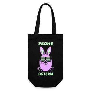 Happy Easter Bunny - Gift Bag for Bottles - black - Front