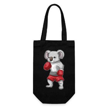 Koala Boxer Boxhandschuhe Boxen - Geschenkbeutel für Flaschen - Schwarz - Vorne