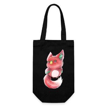 Lupifowl Erdbeere Edition - Geschenkbeutel für Flaschen - Schwarz - Vorne