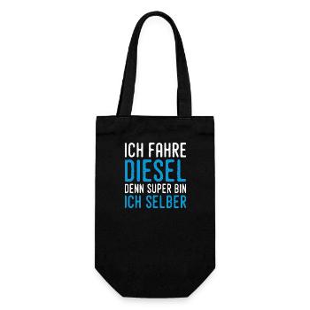 Je conduis diesel parce que je suis super moi-même - Sac à bouteille - noir - Devant