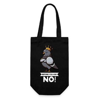 Avant de demander Pigeon Pigeons Pigeons Lovers Pigeon Bird - Sac à bouteille - noir - Devant