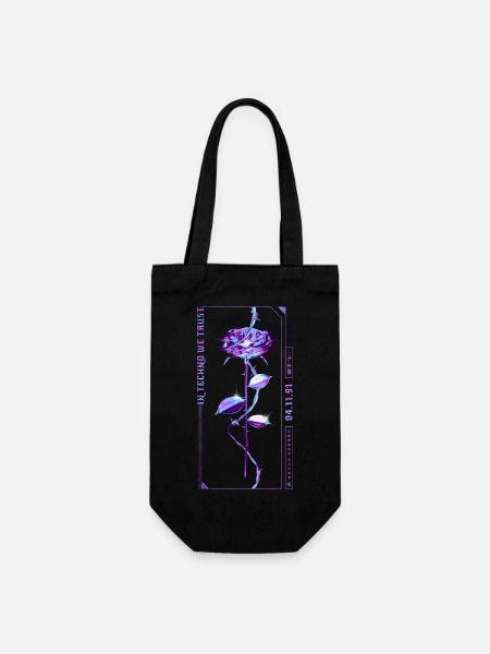 Barbed Wire Hard Techno Music Rave Outfit Merch - Geschenkbeutel für Flaschen - Schwarz