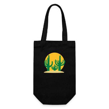 Sun 3 Cactus Desert - Gift Bag for Bottles - black - Front
