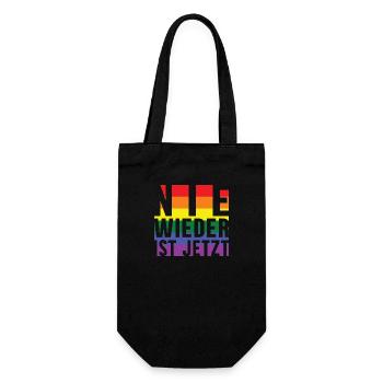 Plus jamais le lettrage Pride - Sac à bouteille - noir - Devant