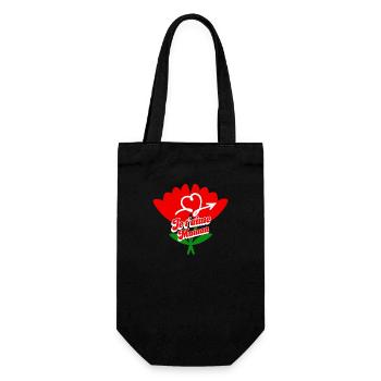 I Love You Mom Mother's Day - Gift Bag for Bottles - black - Front