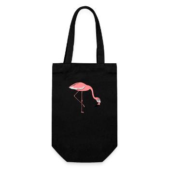 manger boisson arc vers le bas flamingo clipart dessin animé - Sac à bouteille - noir - Devant