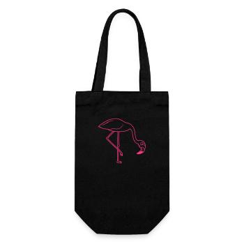 manger boisson arc vers le bas flamingo clipart dessin animé - Sac à bouteille - noir - Devant