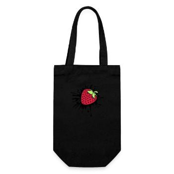 collx couleur goutte graffiti fraise fruité fuite - Sac à bouteille - noir - Devant