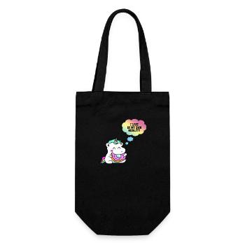 Licorne bébé donut cadeau bébé - Sac à bouteille - noir - Devant