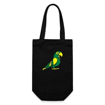 perroquet doux - Sac à bouteille - noir - Devant