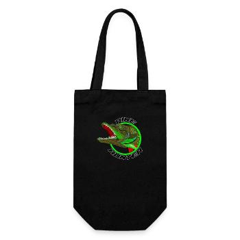 Pike hunter - Gift Bag for Bottles - black - Front