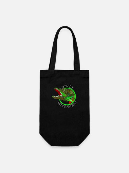 Pike hunter - Gift Bag for Bottles - black