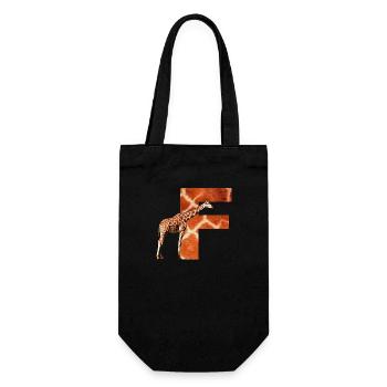 girafe f - Sac à bouteille - noir - Devant