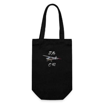 I fly c42 microlight pilot pilot - Gift Bag for Bottles - black - Front