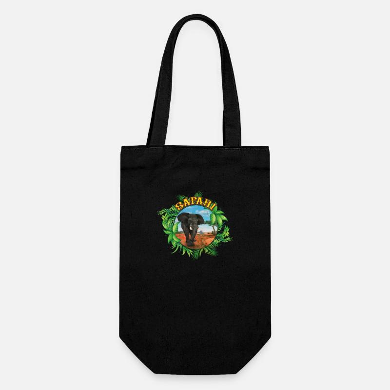 Safari - Geschenkbeutel für Flaschen - Schwarz