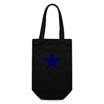 ETOILE. STAR. ETOILES. FÊTE. ANNIVERSAIRE. NOËL. - Sac à bouteille - noir - Devant