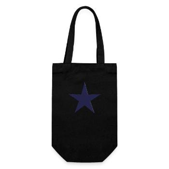 ETOILE. STAR. ETOILES. FÊTE. ANNIVERSAIRE. NOËL. - Sac à bouteille - noir - Devant