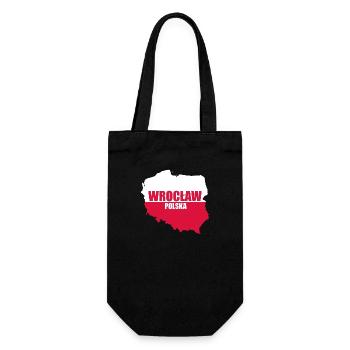 Polska WROC-AW Wroclaw Poland Gift - Gift Bag for Bottles - black - Front