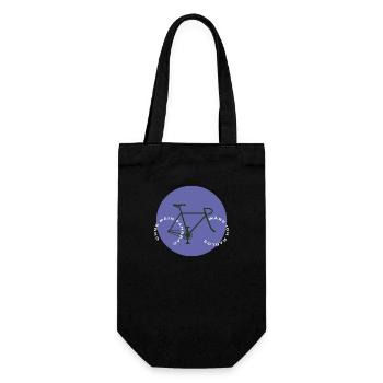 Without my bike - Gift Bag for Bottles - black - Front