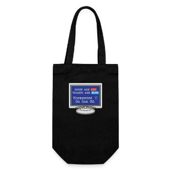 Roses Are Red Violets Are Blue Unexpected - Geschenkbeutel für Flaschen - Schwarz - Vorne