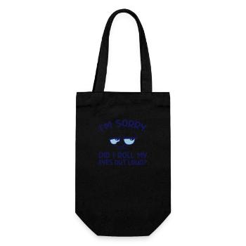 Roll My Eyes Out - Gift Bag for Bottles - black - Front