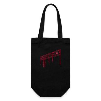 drinks from enemies skulls - Gift Bag for Bottles - black - Front