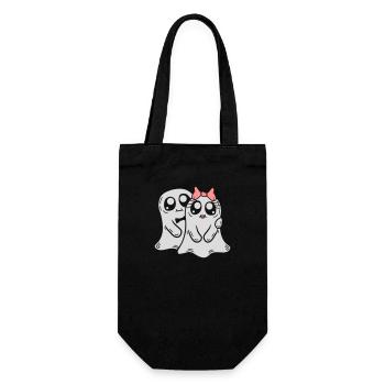Homme Mme Fantômes Couple - Sac à bouteille - noir - Devant