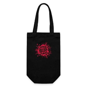 pizza thinks about me - Gift Bag for Bottles - black - Front