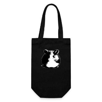 Hamster Mignon Animal Rongeurs Animaux Pet Vector 12 - Sac à bouteille - noir - Devant
