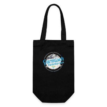 Garmisch Partenkirchen Bayern Alpen Deutschland - Geschenkbeutel für Flaschen - Schwarz - Vorne