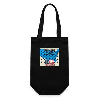 USA, étoiles et ceintures - Sac à bouteille - noir - Devant