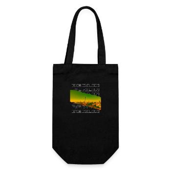 Berlin Germany City Skyline Home Love - Gift Bag for Bottles - black - Front