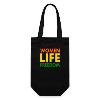 Women life freedom - Sac à bouteille - noir - Devant