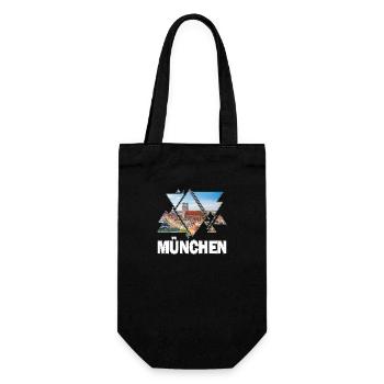 Munich Germany City Skyline Home Love - Gift Bag for Bottles - black - Front