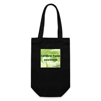 cerebral palsy awareness - Gift Bag for Bottles - black - Front