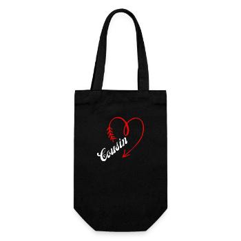 cousin cœur - Sac à bouteille - noir - Devant