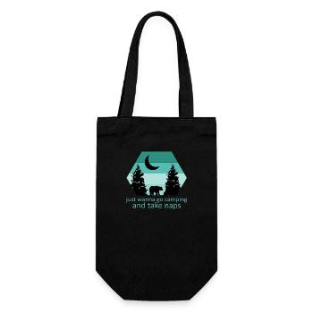Adventure Travel Hiking Mountain - Gift Bag for Bottles - black - Front
