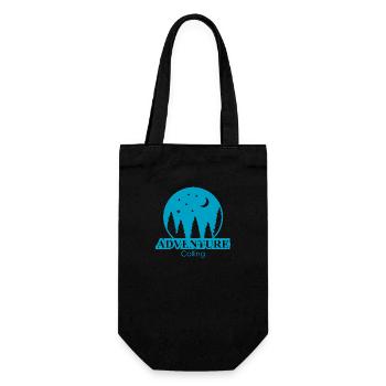 Adventure Travel Hiking Mountain - Geschenkbeutel für Flaschen - Schwarz - Vorne