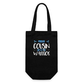 Proud Cousin Of A T1D Warrior - Gift Bag for Bottles - black - Front
