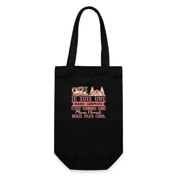 Mamie Campeuse Camping-Car Femme - Sac à bouteille - noir - Devant
