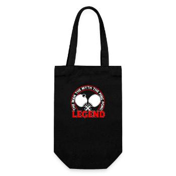Ping Pong Player Table Tennis Coach Ping Pong - Gift Bag for Bottles - black - Front