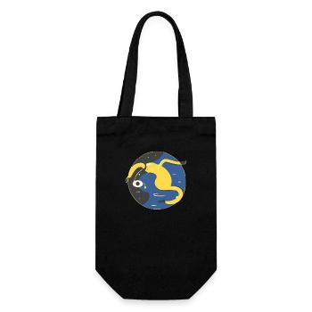 An unreal world apart - Gift Bag for Bottles - black - Front