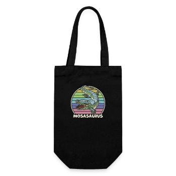 Mosasaurus Reptilien Dino Kinder Geschenk - Geschenkbeutel für Flaschen - Schwarz - Vorne